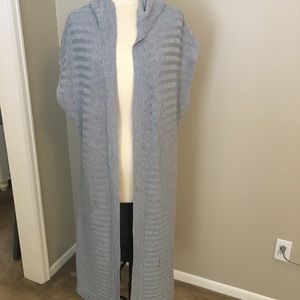 White House Black Market long hooded sweater